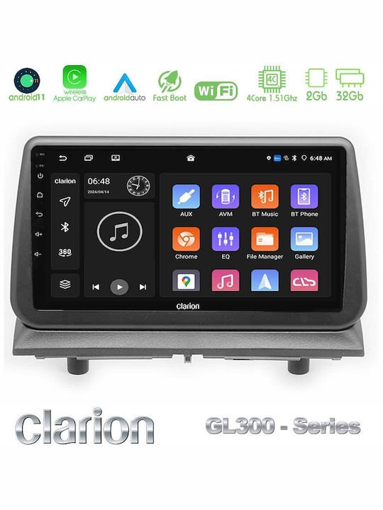 Clarion Auto-Audiosystem Dodge Nitro 2007-2011 mit Touchscreen 9" (Bluetooth/USB/AUX/Eingebautes Wi-Fi / 3G/GPS/Apple CarPlay/Android Auto)