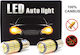 LED-Glühbirnen 2x PY21W BAU15S 12-24V Canbus Orange Premium