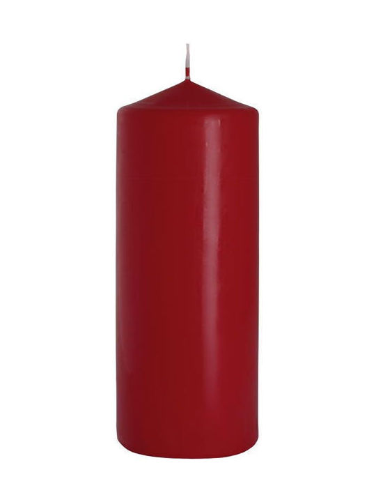 Bispol Decorative Candle Burgundy 800gr 1pcs