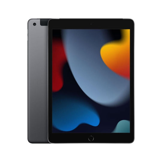 Apple iPad 2021 10.2" Реновиран таблет с Wi-Fi + 4G-LTE (3GB/64GB) Клас Спецификация на електронен търговски сайт Space Gray