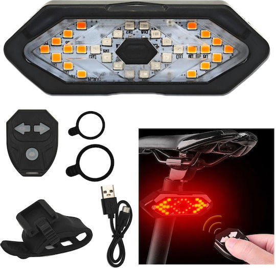 Bicycle Lamp Red Light Usb Remote Control