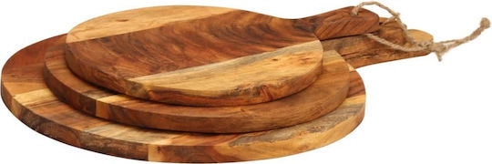 vidaXL Wooden Serving Platter 3pcs