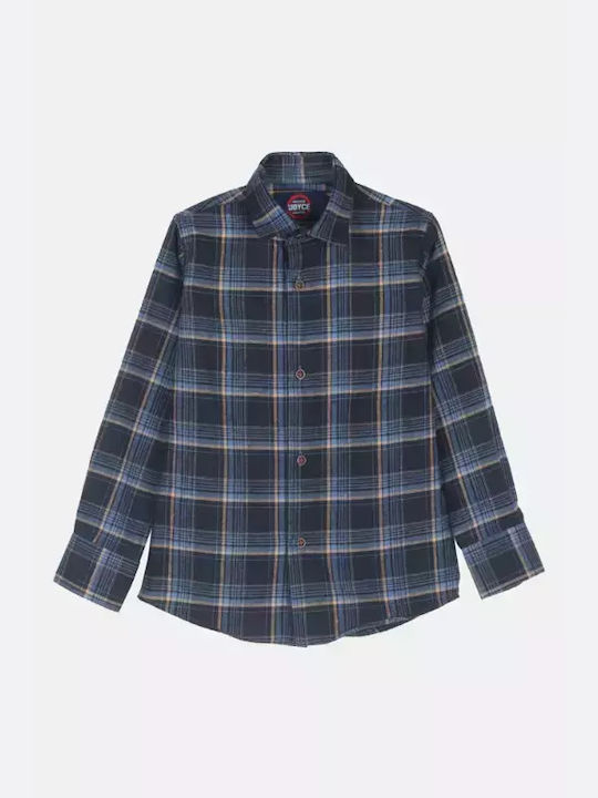 Joyce Kids Checked Shirt Blue