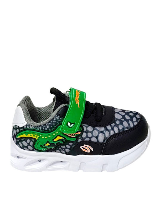 Παιδικά Sneakers με Σκρατς Μαύρα