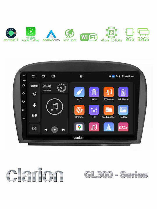Clarion Sistem Audio Auto pentru Mercedes-Benz Magazin online 2005-2011 (Bluetooth/USB/AUX/WiFi/GPS/Apple-Carplay/Android-Auto) cu Ecran Tactil 9"
