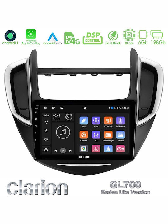 Clarion Ηχοσύστημα Αυτοκινήτου για Chevrolet Trax 2013-2020 (Bluetooth/USB/WiFi/GPS/Apple-Carplay/Android-Auto) με Οθόνη Αφής 9"