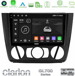 Clarion Sistem Audio Auto pentru BMW E81 / E82 / E87 6125 cu A/C (Bluetooth/USB/WiFi/GPS/Apple-Carplay/Android-Auto) cu Ecran Tactil 9"