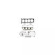 Set garnituri chiulasă Honda Civic VII Hatchback EU EP EV 1.4 i 2001-2005 Corteco 417473P