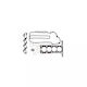 Set garnituri chiulasă Opel Corsa B 73_ 78_ 79_ 1.2 I 16v 1998-2000 Corteco 417300p