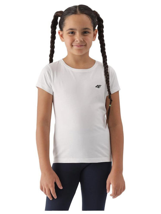 4F Kids Blouse Short Sleeve White