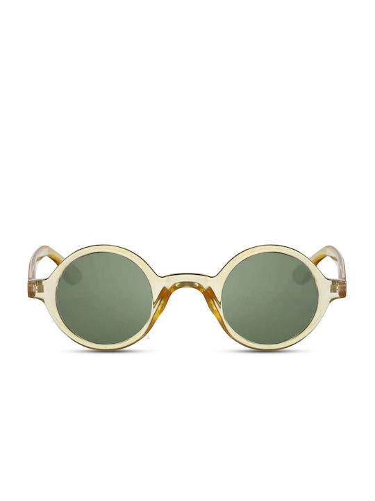 LimeShade Sunglasses with Yellow Plastic Frame and Green Lens LS8078