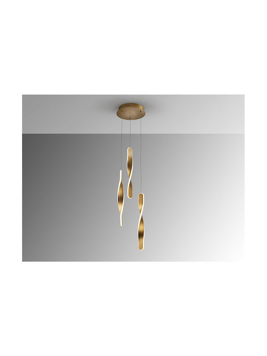 Pendant Light LED with Warm White Light Gold