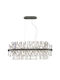 Viokef Pendant Light Silver Rail for 8 Bulbs G9 81x143cm