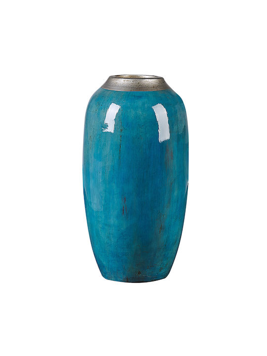 Beliani Decorative Vase Blue