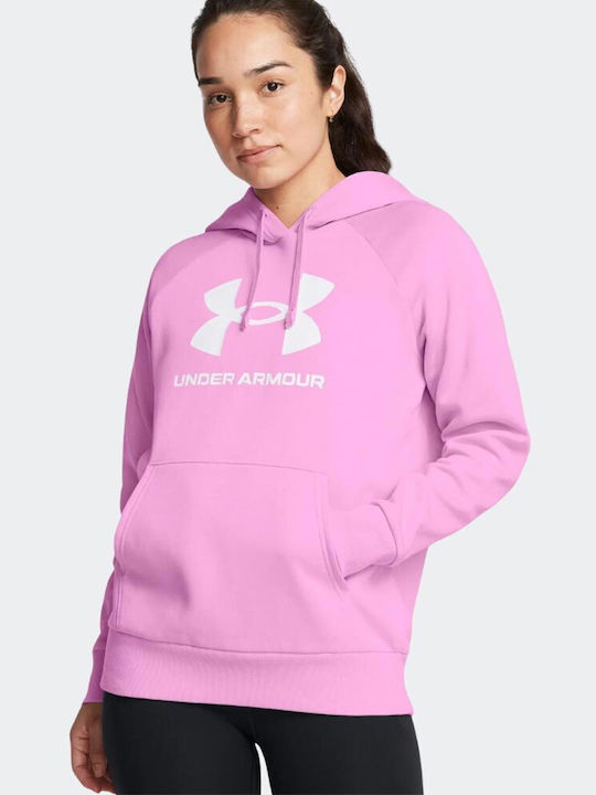 Under Armour Ua Rival Женска суичър Худи Pink