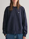 Shield C-neck Sweat Γυναικείο Φούτερ Dark Blue