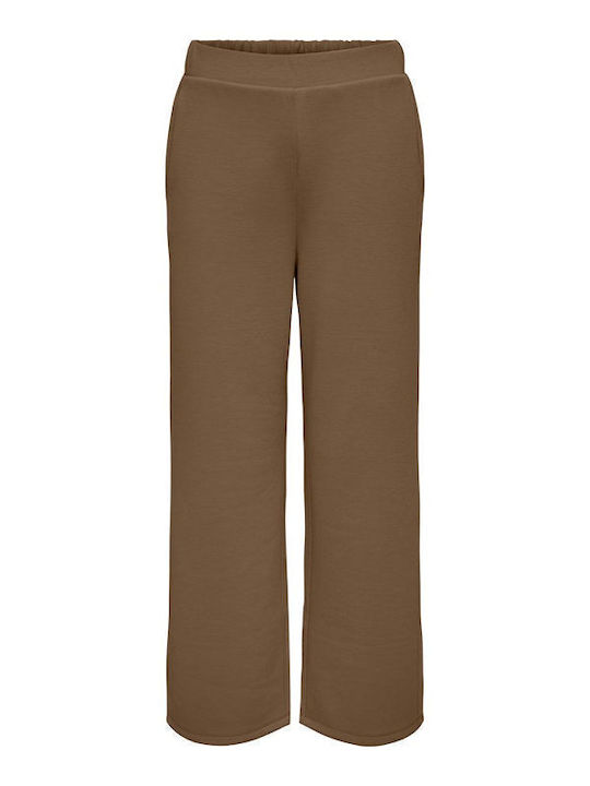 Only Sweatpants Flared Brown