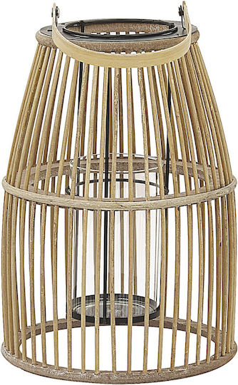 Beliani Laterne Bamboo Beige 23cm