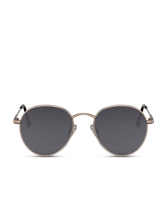 LimeShade Sunglasses with Gold Metal Frame and Black Lens LS8042