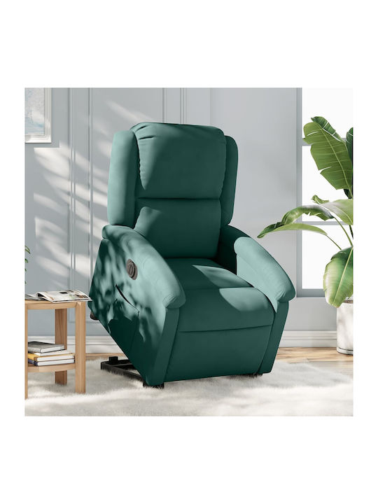 Relaxsessel mit Fußhocker Samt Sc. Green 71x86....