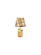 Elmark Metal Table Lamp for Socket E27 with Shade and Gold Base