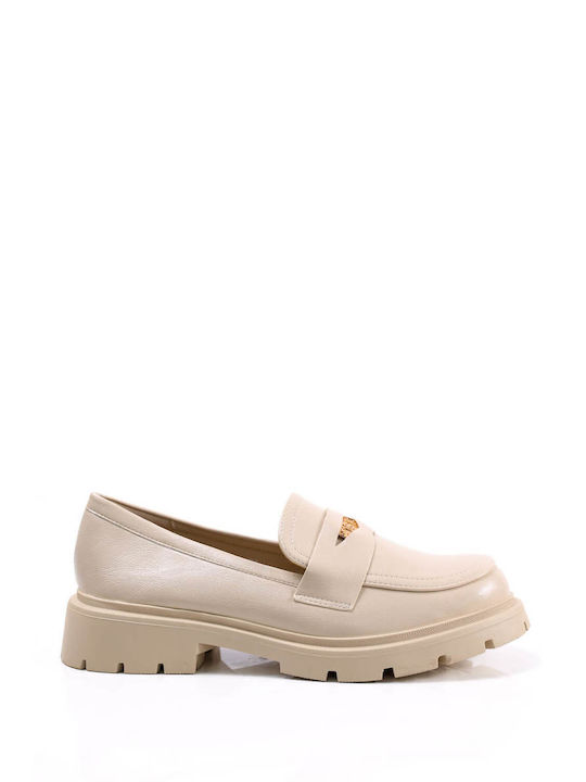 Ligglo Women's Loafers in Beige Color