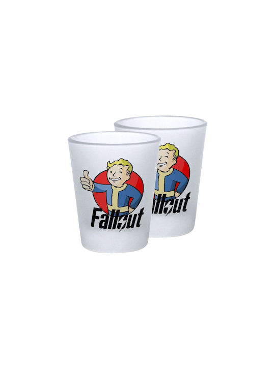 Koupakoupa Fallout Vault Boy Σφηνοπότηρα από Γυαλί 45ml 2τμχ