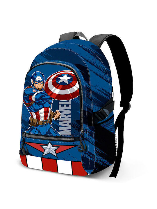 Ghiozdan Adaptabil Captain America Gears 34cm