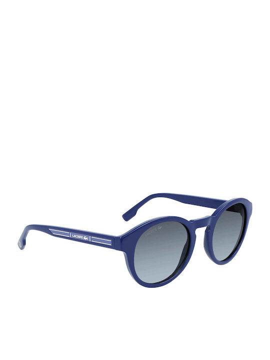Lacoste Unisex Sunglasses with Blue Plastic Frame and Blue Gradient Lens L952SRG-424
