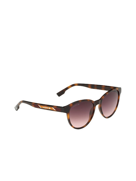 Lacoste Women's Sunglasses with Brown Tartaruga Plastic Frame and Brown Gradient Lens L981SRG-240