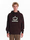 Sweatshirt with Hood Burgundy