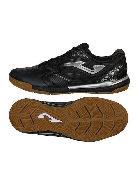 Joma Liga 5 Ποδοσφαιρικά Παπούτσια Σάλας IN Μαύρα