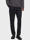 Trousers Elastic in Regular Fit Black