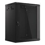 Lanberg Επιτοίχια Καμπίνα Rack 15U 60x45x76.9cm Μαύρο S5604354
