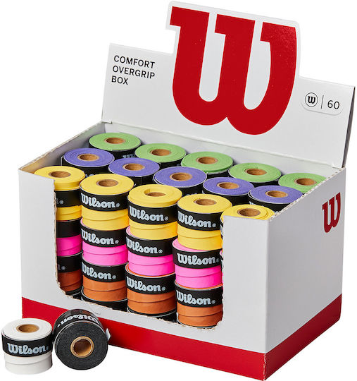 Wilson Comfort Box Overgrip Многоцветен 60броя