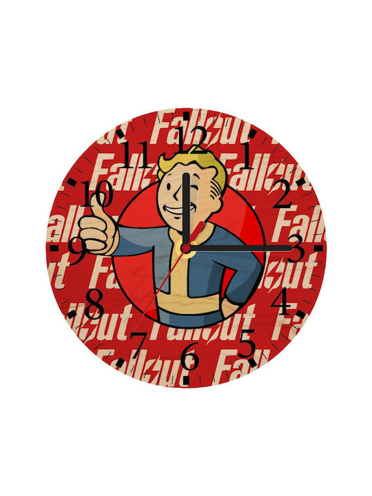 Koupakoupa Fallout Vault Boy Wall Clock Wooden