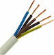 Flexible Nymhy Power Cord with Cable Properties 1x1.5mm² in Black Colour 1m Flexible