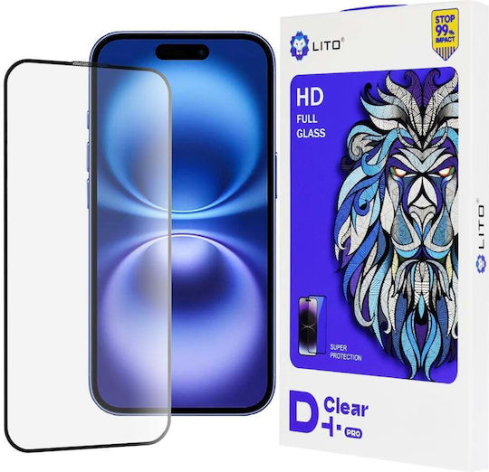Lito Screen Protector Μαύρο (iPhone 16 - Lito)