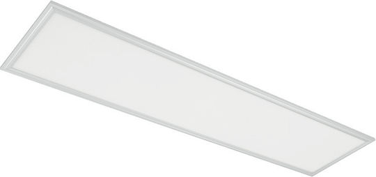 Elmark Rectangular Recessed LED Panel 40W with Natural White Light 4000K 119.5x29.5cm