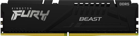 Kingston Fury Beast 16GB DDR5 RAM cu Viteză 6000 pentru Desktop