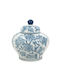 Artekko Decorative Vase Melania White 23x23x23cm