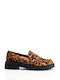 Ligglo Leder Damen Loafers Leopard