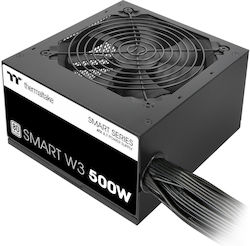 Thermaltake Smart W3 500W Μαύρο Τροφοδοτικό Υπολογιστή Full Wired 80 Plus Standard