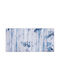 Beliani Burdur Αντιολισθητικό Χαλί Διάδρομος Blue 80x150cm
