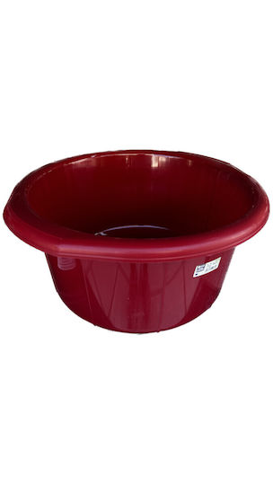 Viomes Basin Round 48x48x20cm. Capacity 20lt Red