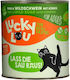 Lucky Lou LifeStage Υγρή Τροφή για Ενήλικες Γάτες σε Κονσέρβα με Βοδινό και Κολοκύθα χωρίς Σιτηρά 800gr & Αγριογούρουνο