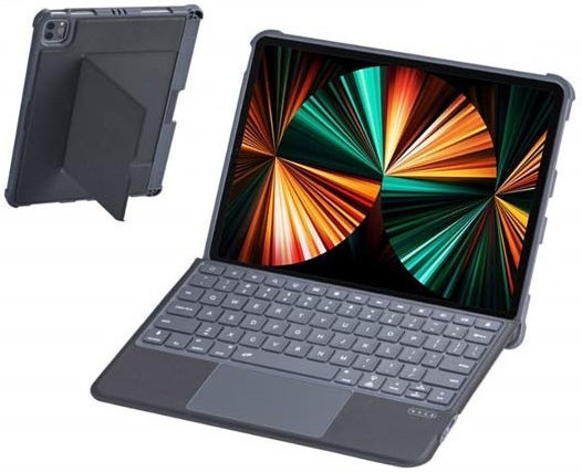 Flip Cover cu Tastatură Gri (iPad 2022 10.9'' - iPad 2022 10,9" / iPad Air 2020/2022 / iPad Pro 2018 11" / iPad Pro 2020 11" / iPad Pro 2021 11" / iPad Pro 2022 11'')