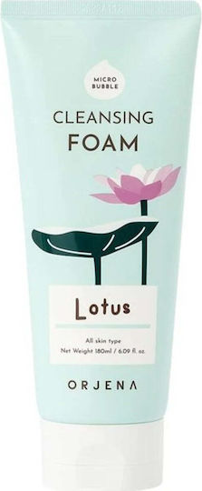 Orjena Lotus Facial Cleansing Foam for Brightening and Moisturizing Action 180ml