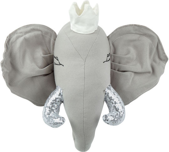 Beliani Kids Wall Decor Animal Head Animals Grey