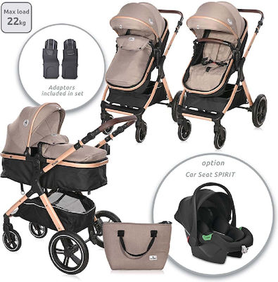 Lorelli Viola Adjustable 3 in 1 Baby Stroller Suitable for Newborn Pearl Beige